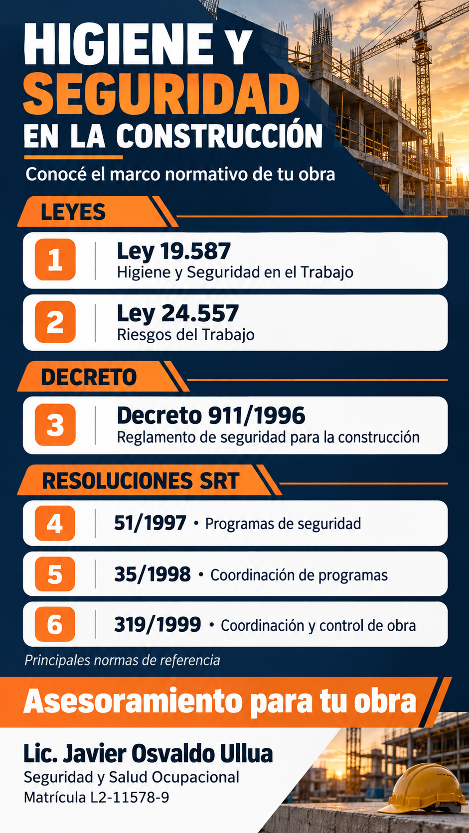 Normativa de referencia para construcción